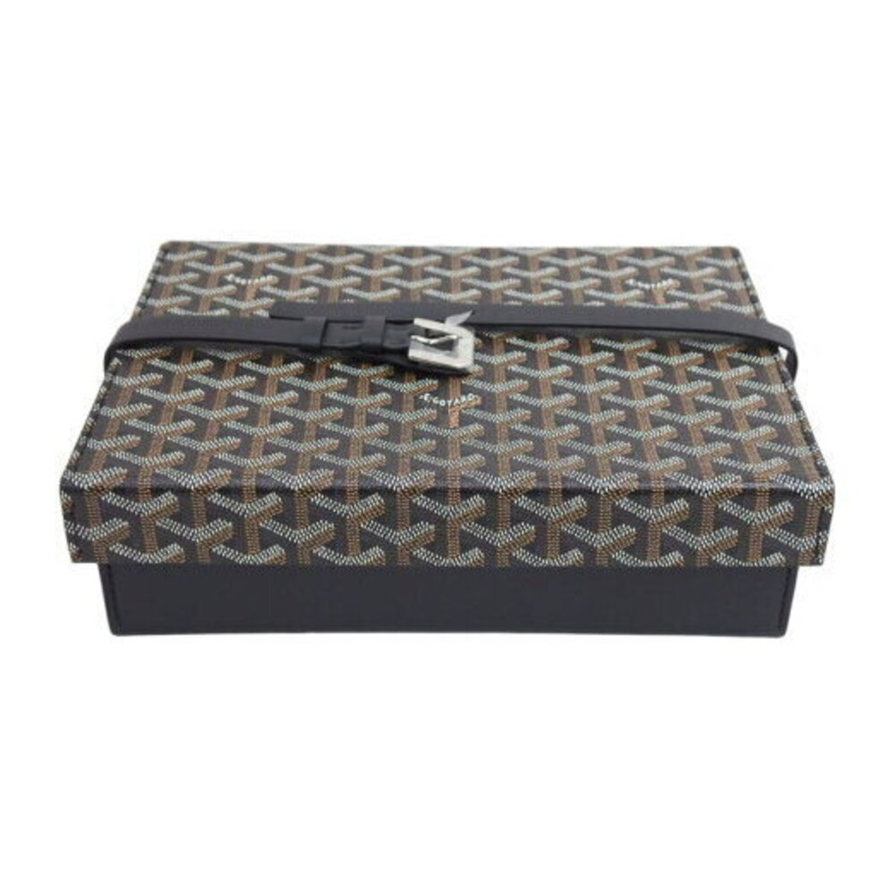 GOYARD trunk Case Wallet es black herringbone